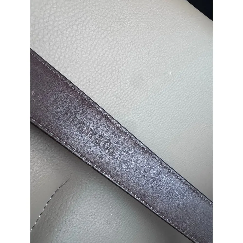 Vintage Tiffany & Co Belt Replacement Lizard Reptile Brown Leather